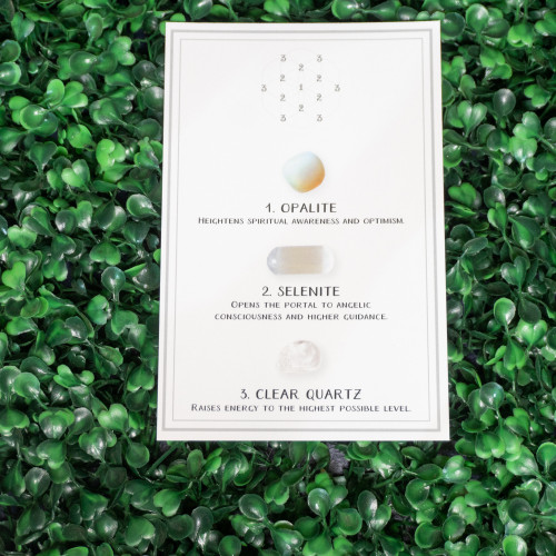 Vibrational Prayer Grid Card