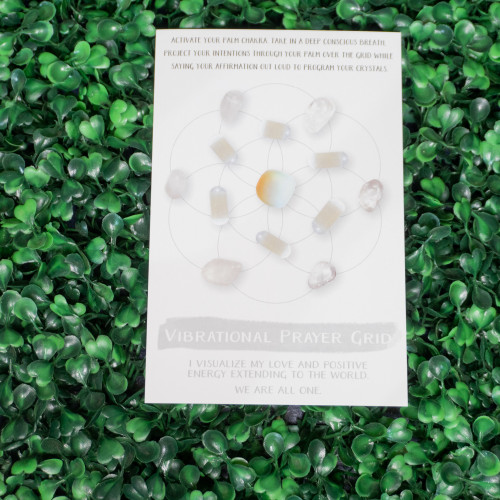 Vibrational Prayer Grid Card