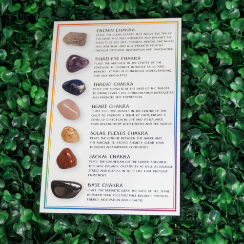 Chakra Balancing Grid Card