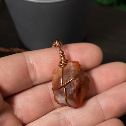 Raw Carnelian Necklace #2