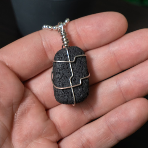 Lava Rock Necklace #1