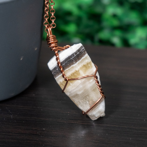 Zebra Calcite Necklace #3