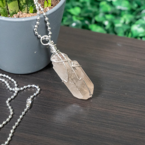 Raw Smoky Quartz Necklace #1