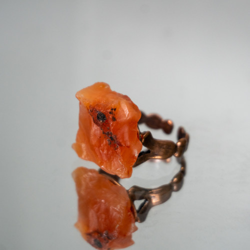 Raw Carnelian Ring #1