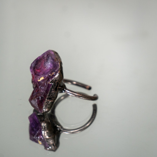 Moroccan Fire Amethyst Ring #1