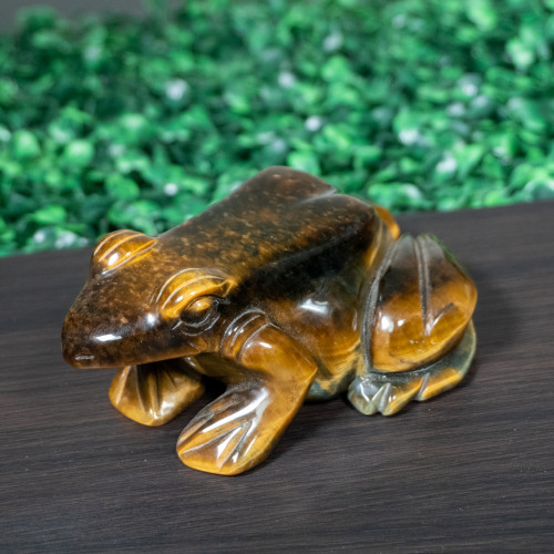 Tiger Eye Large Frog